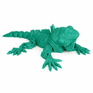 Green Iguana toy figurine, detailed reptile model