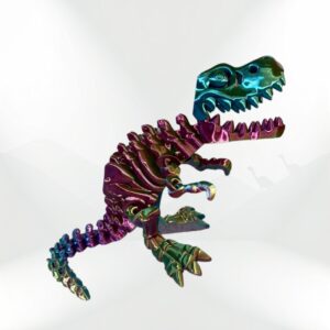 iridescent Skeleton T-Rex dinosaur model