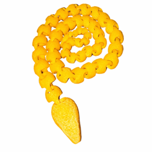 Scaled Fidget Snake: Yellow scaled toy in a spiral shape.
