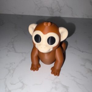 3D printed Monkey figurine toy, collectible gift for kids and adults