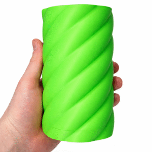 Fidget Sensory Bundle: Hand-sized green twisted cylinder held in a hand