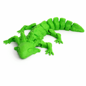 Green articulated Axolotl toy