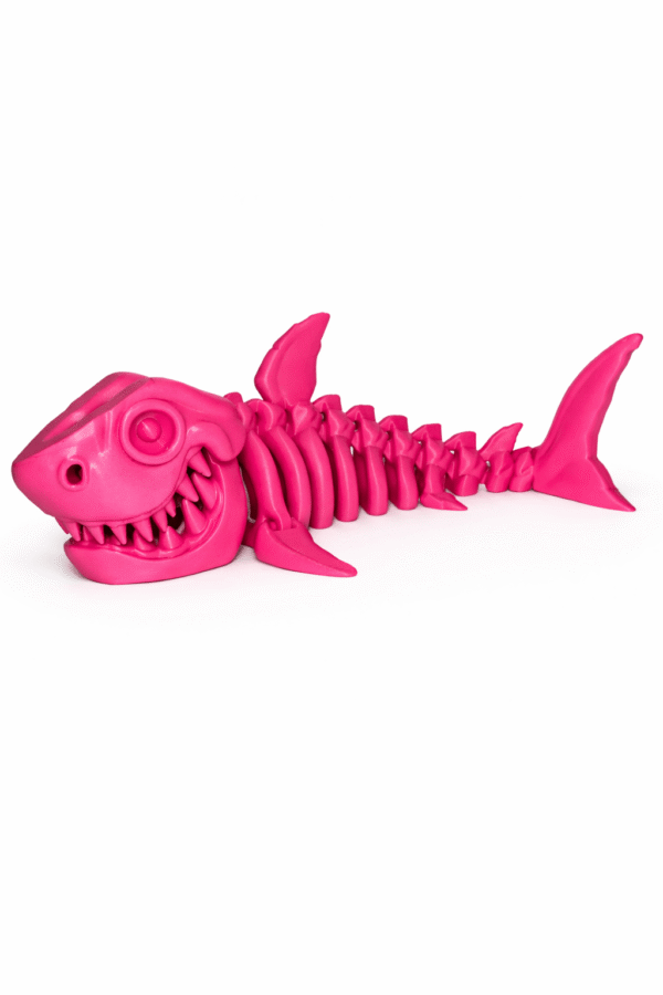 Pink Shark skeleton toy.