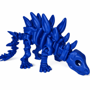 AUTO-DRAFT blue dinosaur toy with spiky back and tail