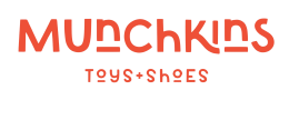 Munchkins Toys + Shoes logo. Find sensory toys at Sona Sensory.